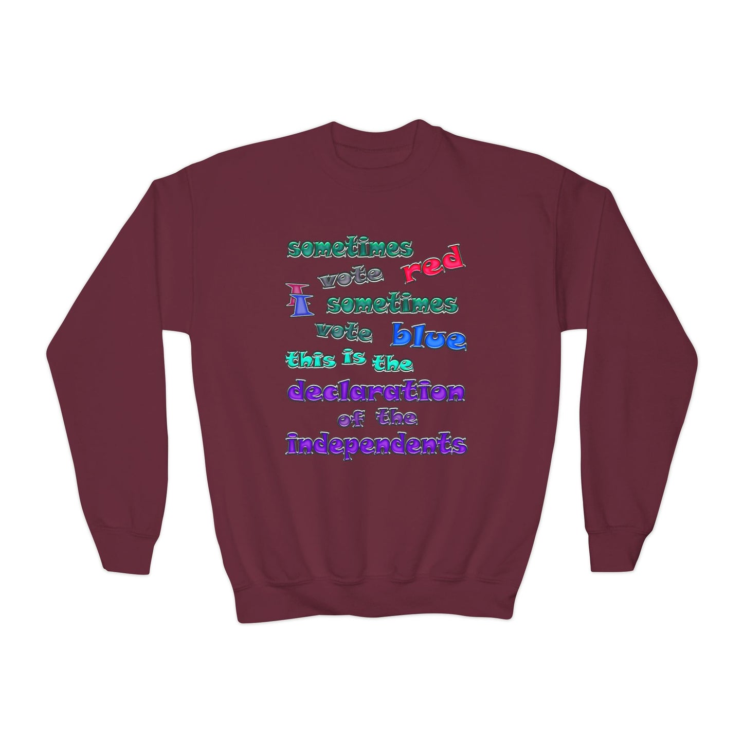 declaration of the independents - Youth Crewneck Sweatshirt