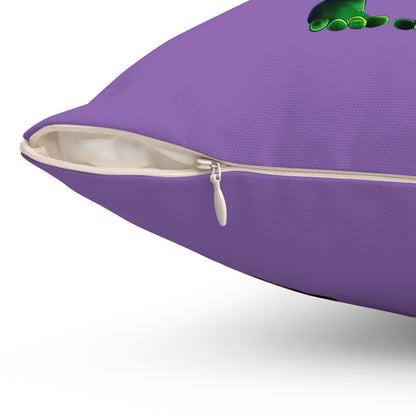 I don't care that your grey - Spun Polyester Square Pillow - (light purple)