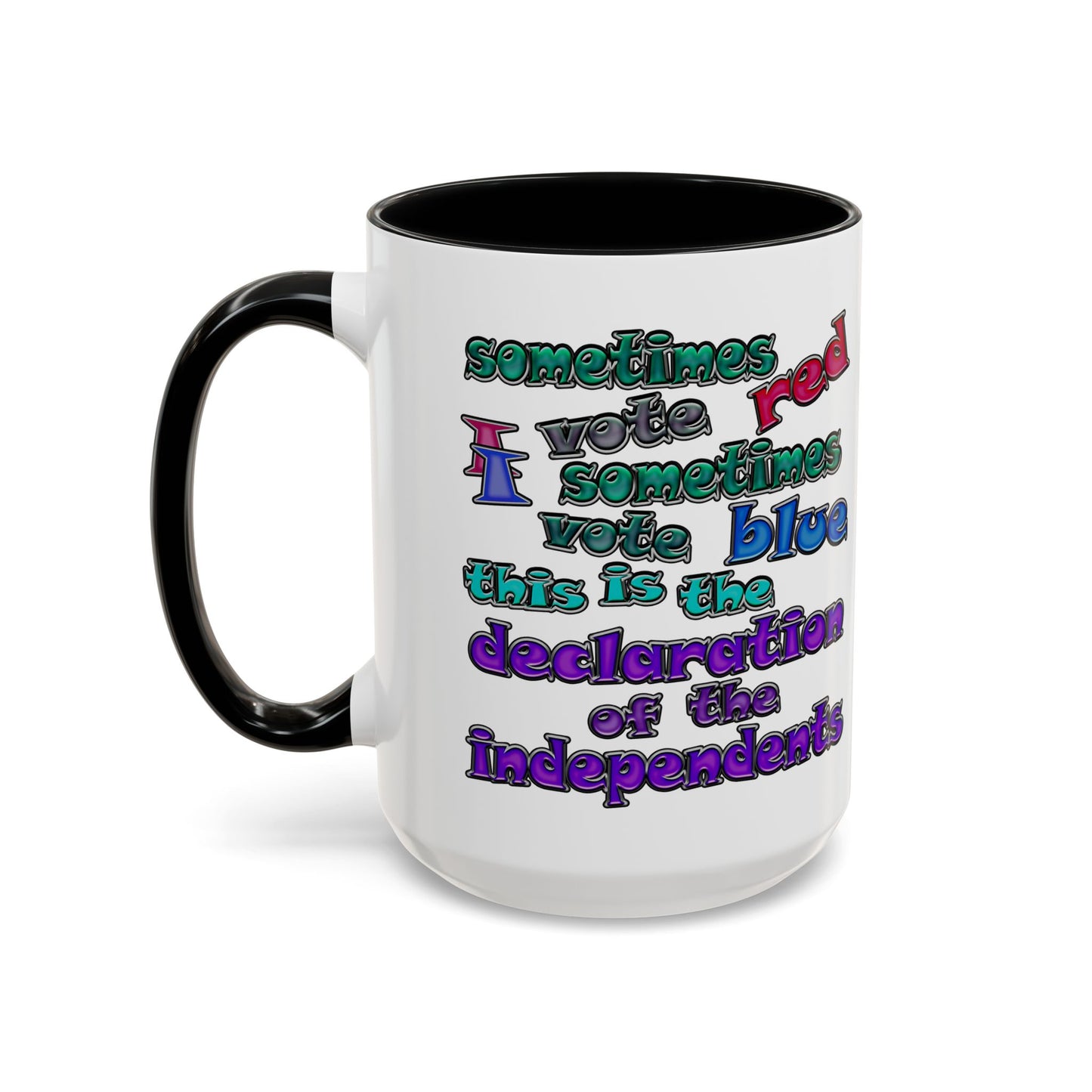 declaration of the independents - Accent Mug (white)