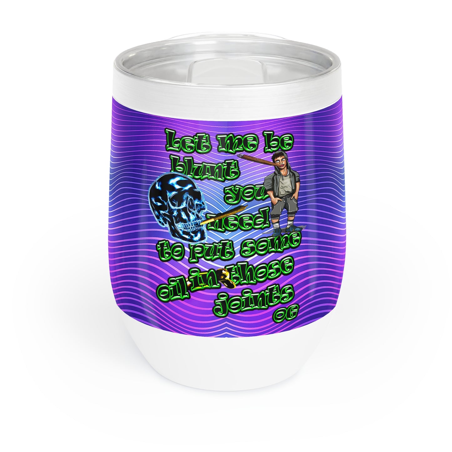 og - Chill Wine Tumbler (purple wave)