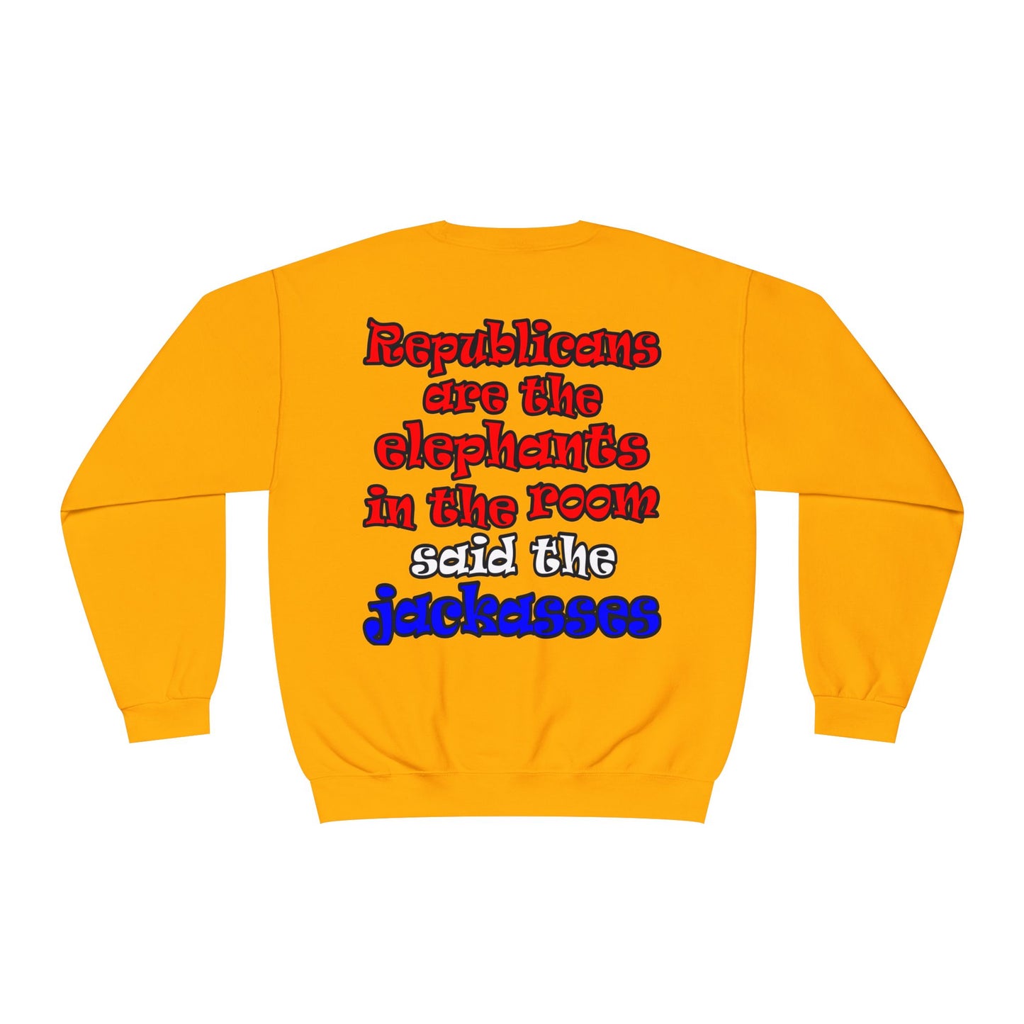 donkeys and elephants - Unisex NuBlend® Crewneck Sweatshirt