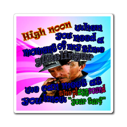 high noon - Magnets - (light blue-pink wave)