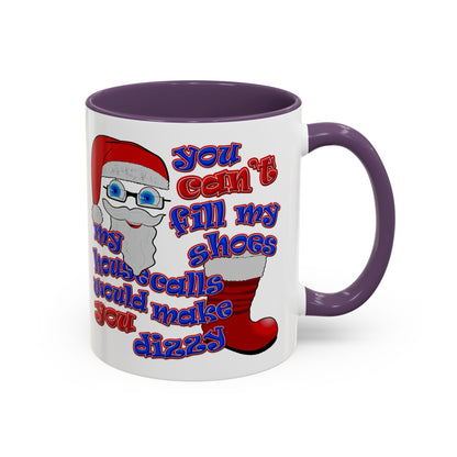 santa's shoes - Accent Mug (white)