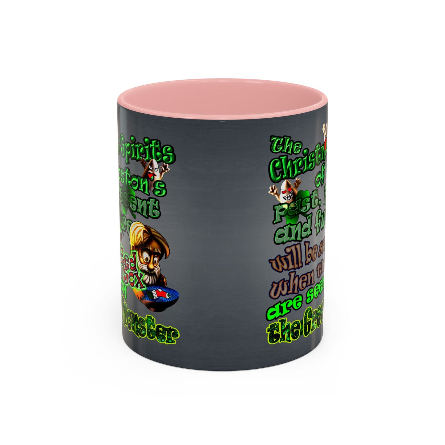 christmas spirits of boston - Accent Mug (grey-light grey)