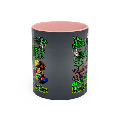 christmas spirits of boston - Accent Mug (grey-light grey)