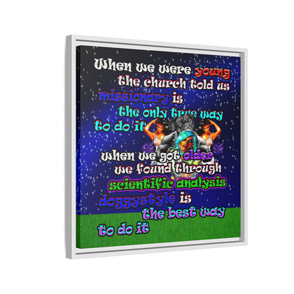 doggystyle - framed canvas art ('snoops' background)