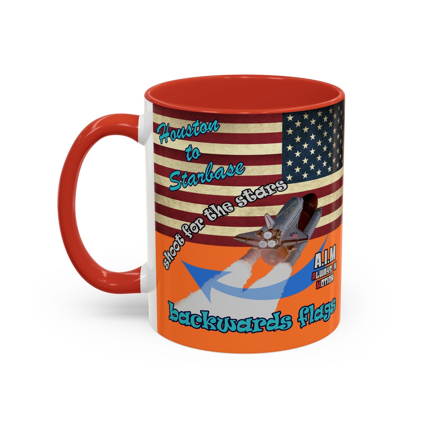 shoot for the stars - Accent Mug (crusta)
