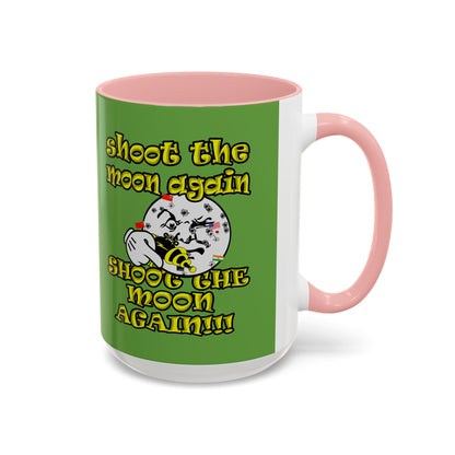 shoot the moon again - Accent Mug (green)