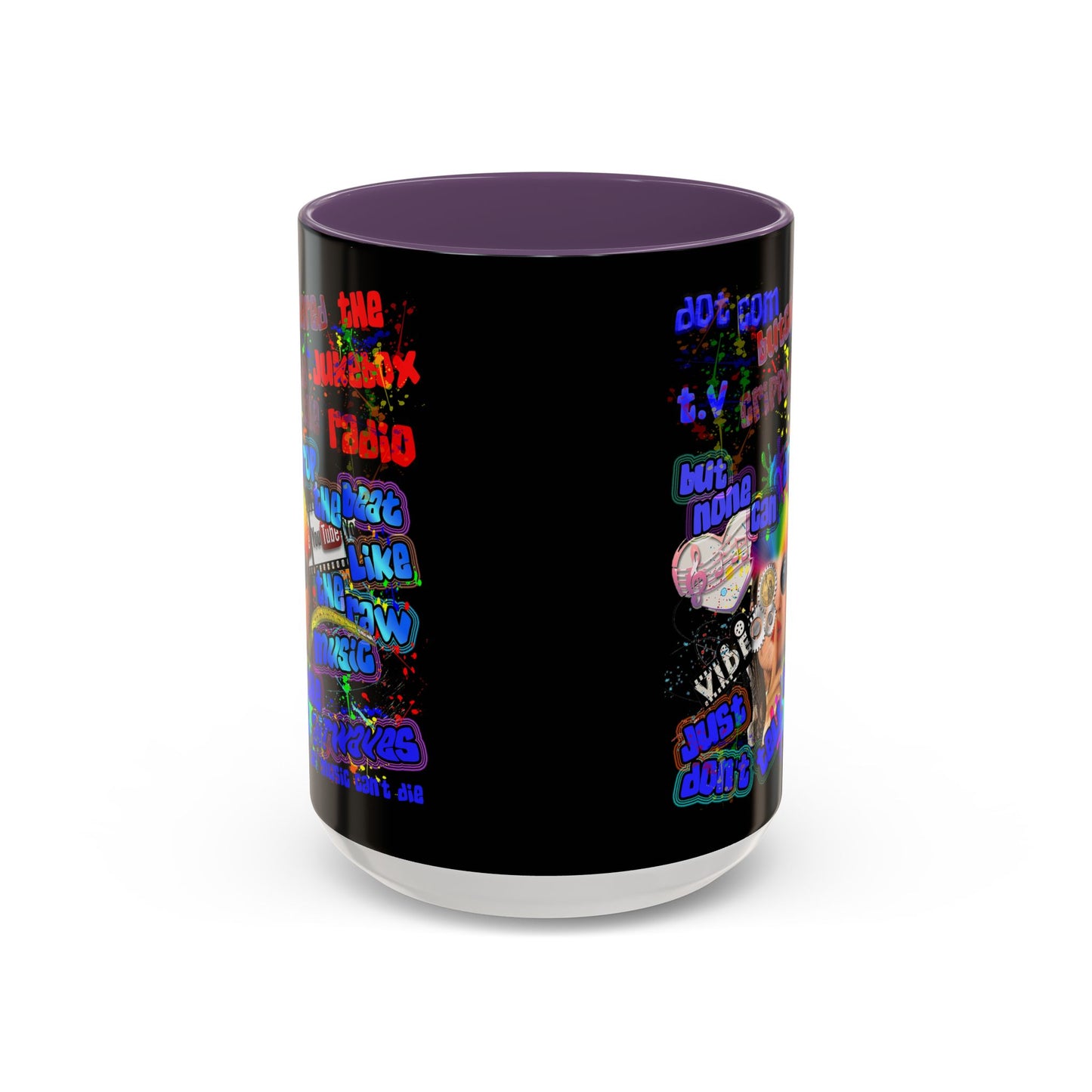 drop the beat - Accent Mug (black)