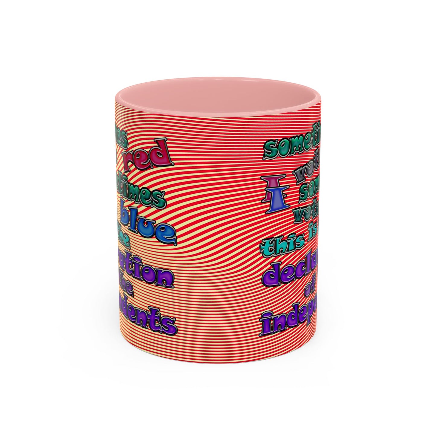 declaration of the independents - Accent Mug (yellow-orange wave)