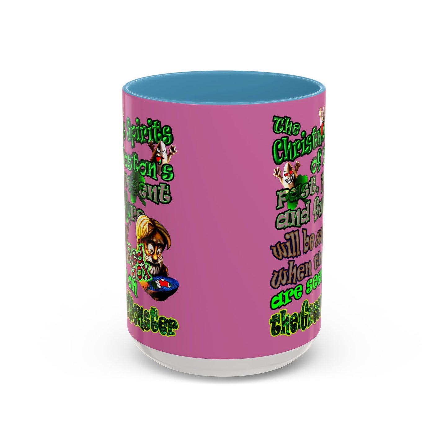 christmas spirits of boston - Accent Mug (light pink)