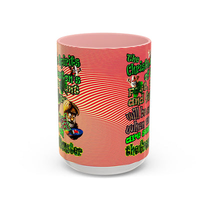 christmas spirits of boston - Accent Mug (yellow-orange wave)