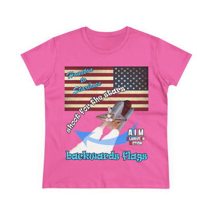 shoot for the stars - Women's Midweight Cotton Tee