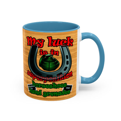 my luck - Accent Mug (butterscotch wood finish)