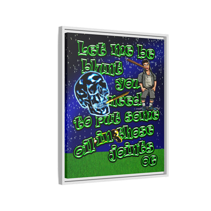 og - framed canvas art ('snoops' background)