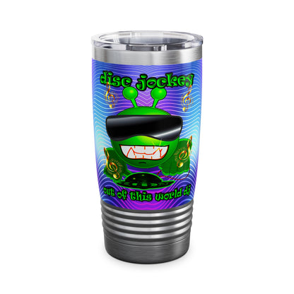 disc jockey - Ringneck Tumbler, 20oz (purple wave)