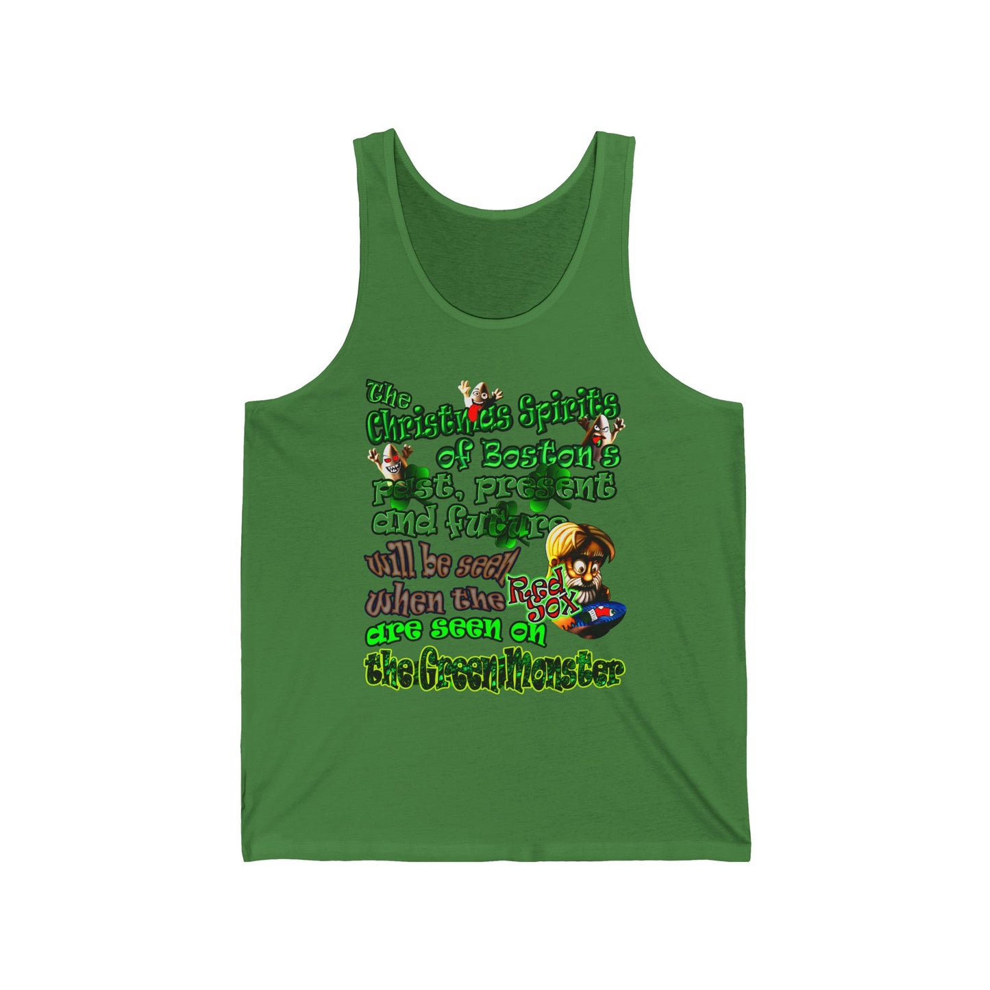 christmas spirits of boston - Unisex Jersey Tank