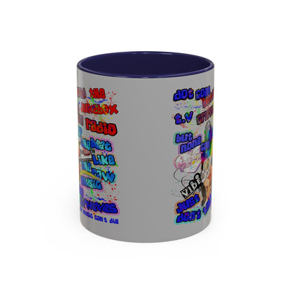 drop the beat - Accent Mug (light grey)