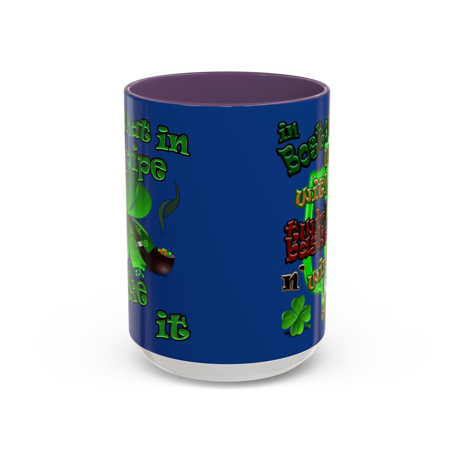 celtics logo - Accent Mug (dark blue)
