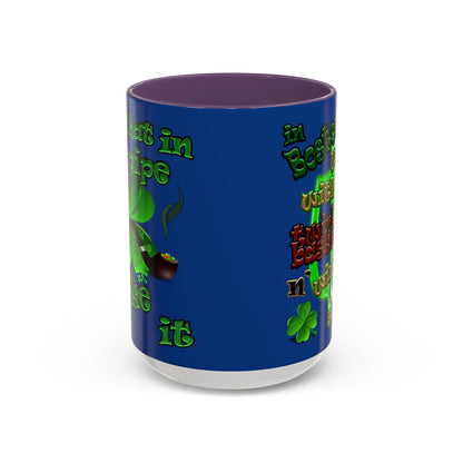 celtics logo - Accent Mug (dark blue)