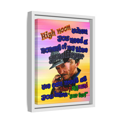 high noon - framed canvas art (color blur)
