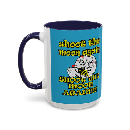 shoot the moon again - Accent Mug (turquoise)