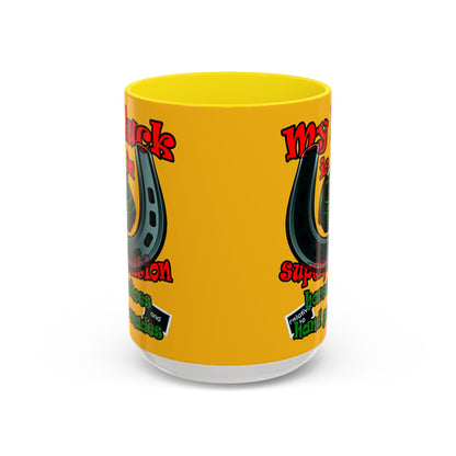 my luck - Accent Mug (yellow)