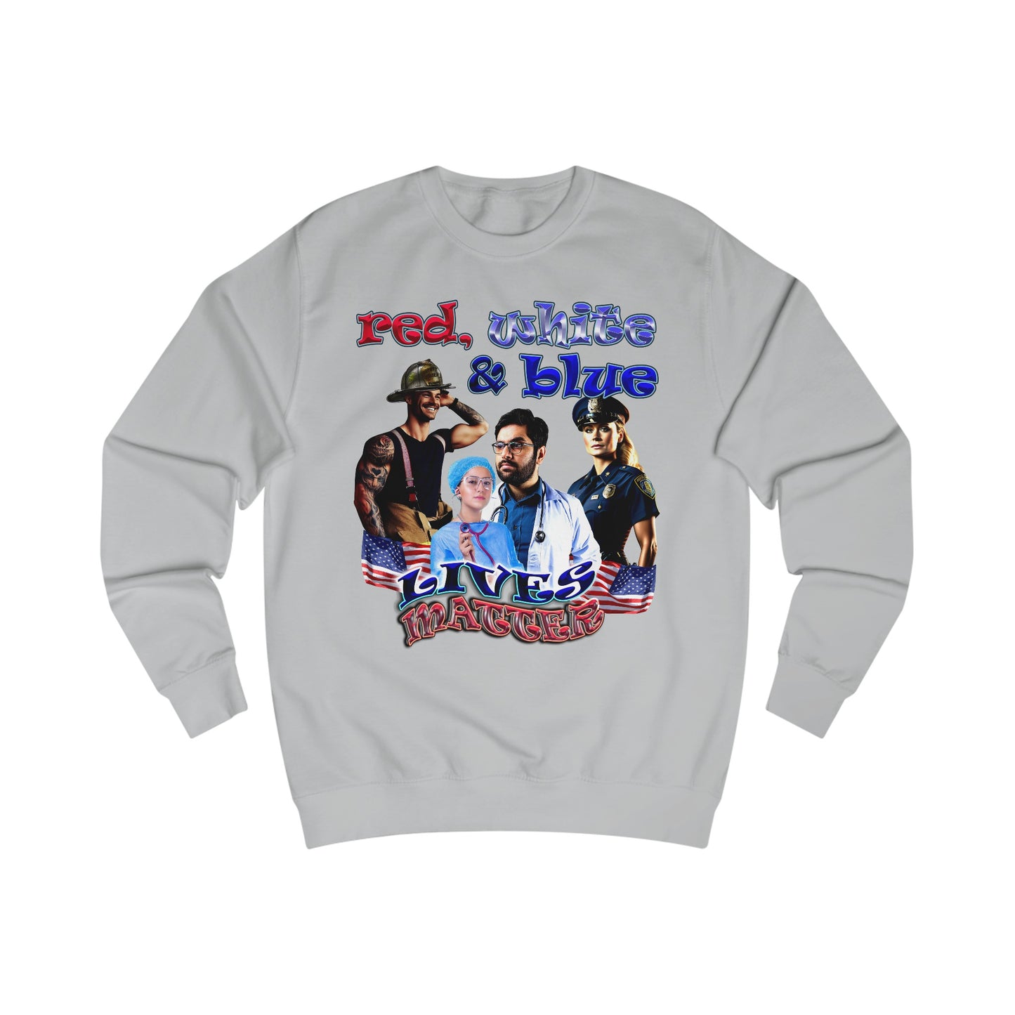 rw&b lives matter - Men's Sweatshirt