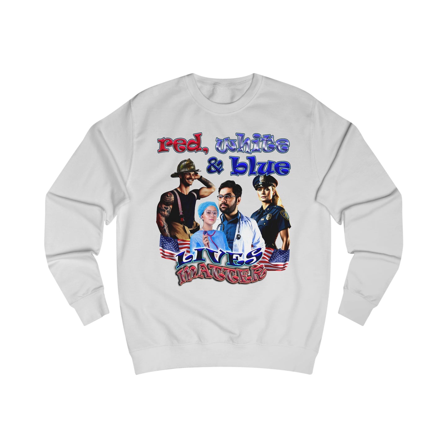 rw&b lives matter - Men's Sweatshirt