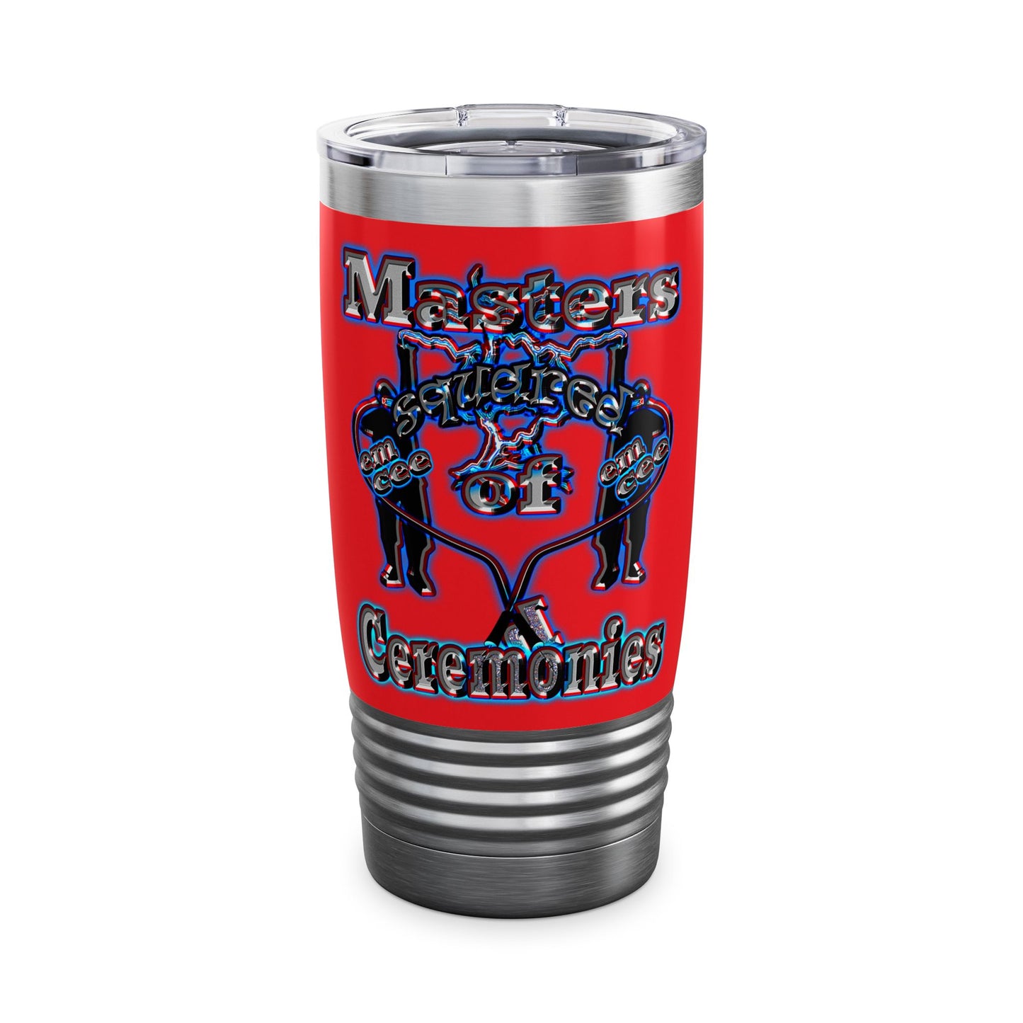em cee squared - Ringneck Tumbler, 20oz (red)