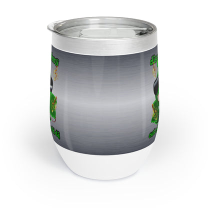 disc jockey - Chill Wine Tumbler (brushed nickel)