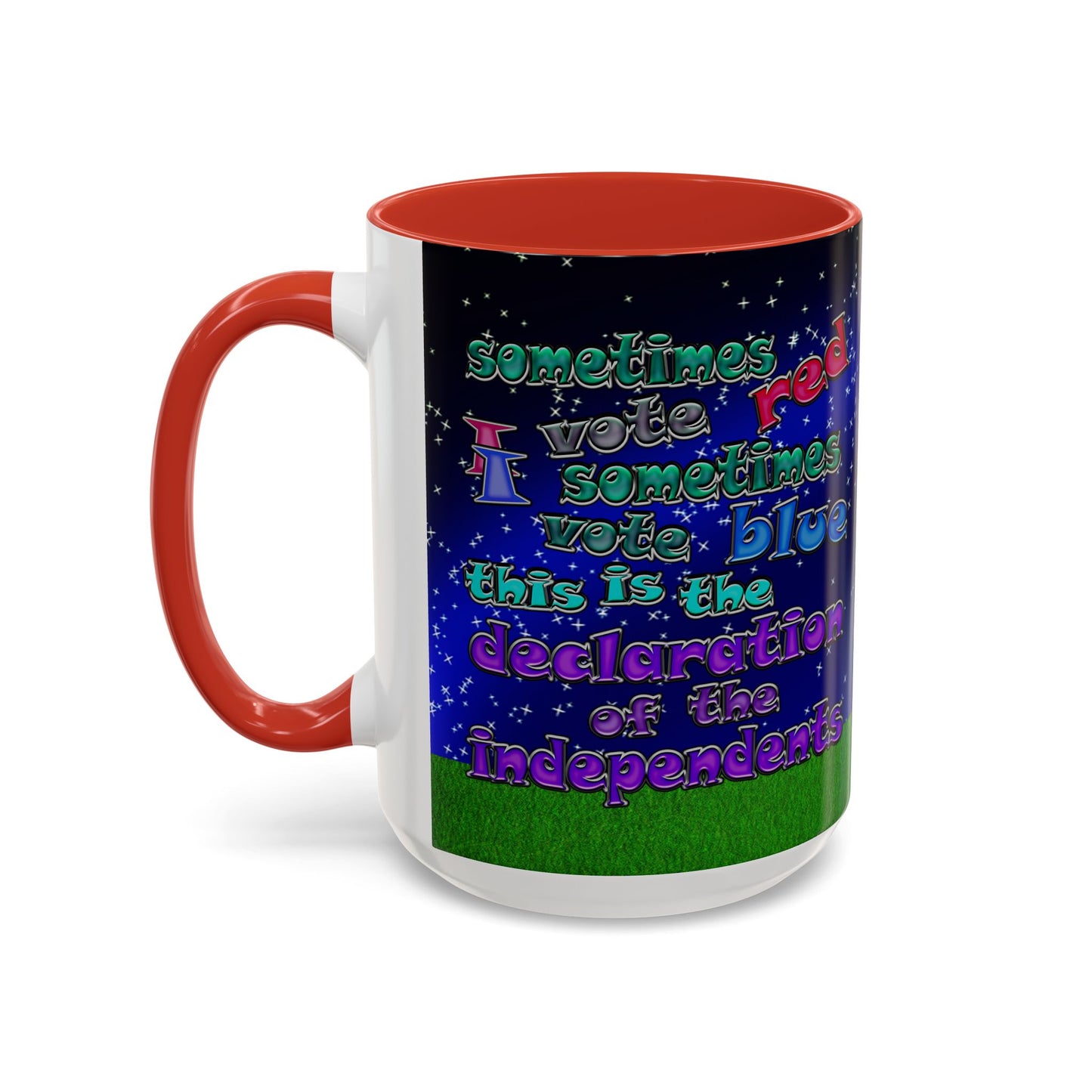 declaration of the independents - Accent Mug ('snoops' background)