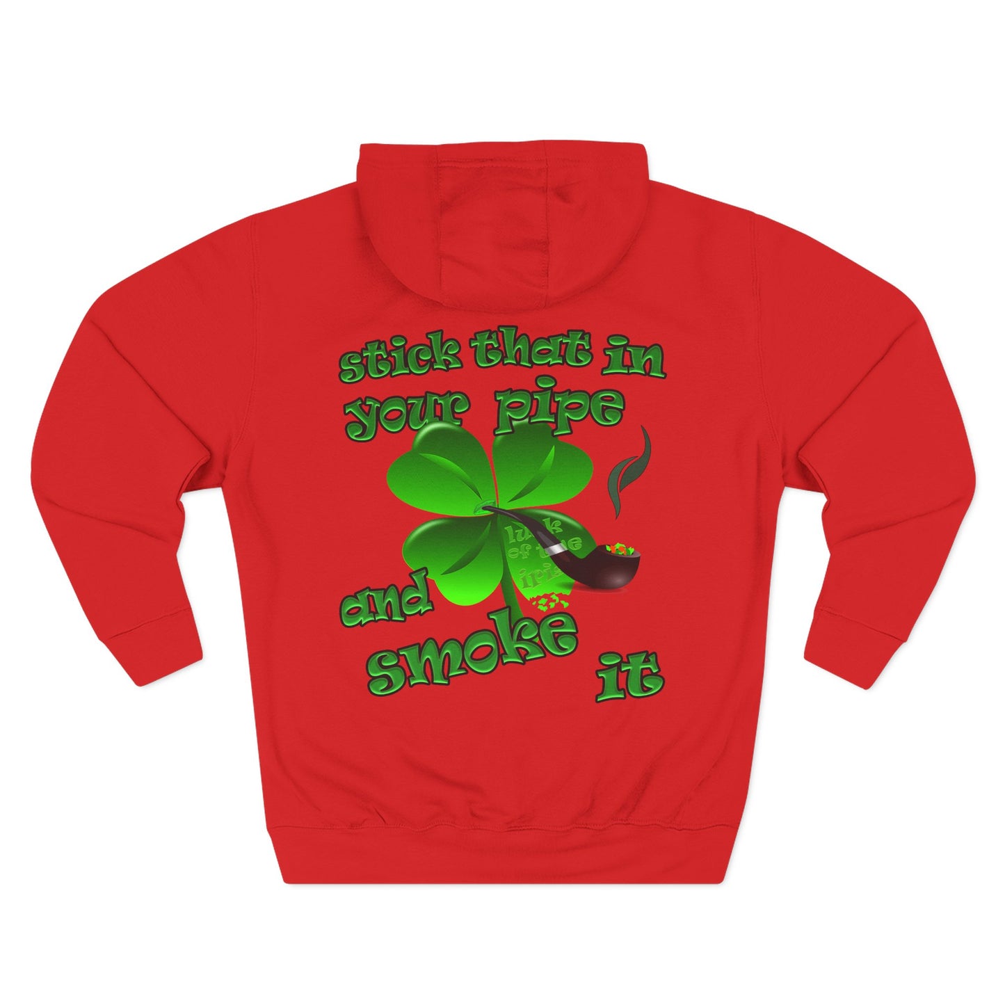 celtics logo - Three-Panel Fleece Hoodie