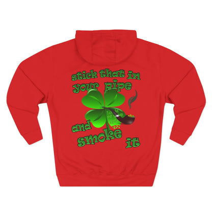 celtics logo - Three-Panel Fleece Hoodie