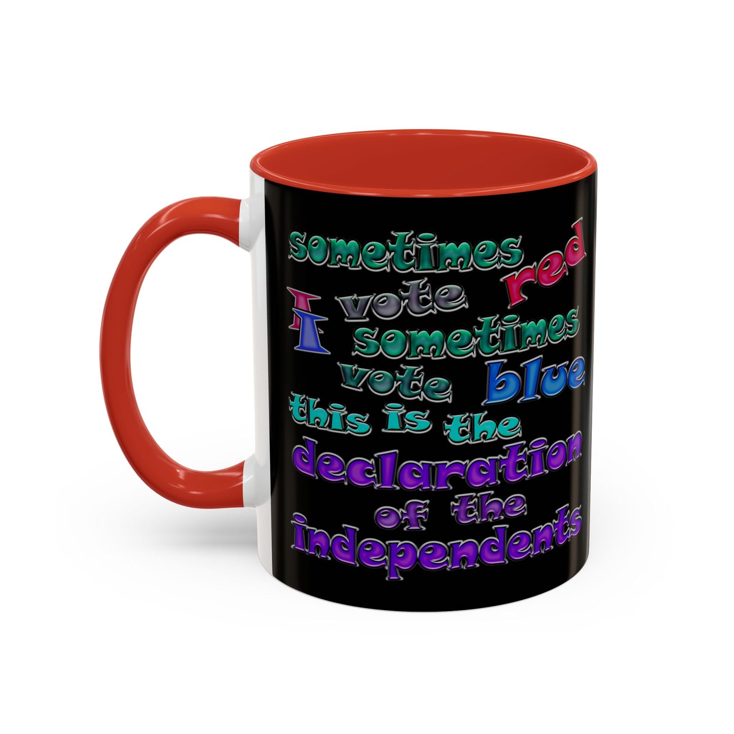 declaration of the independents - Accent Mug (black)