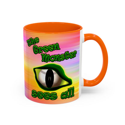 green monster - Accent Mug (color blur)