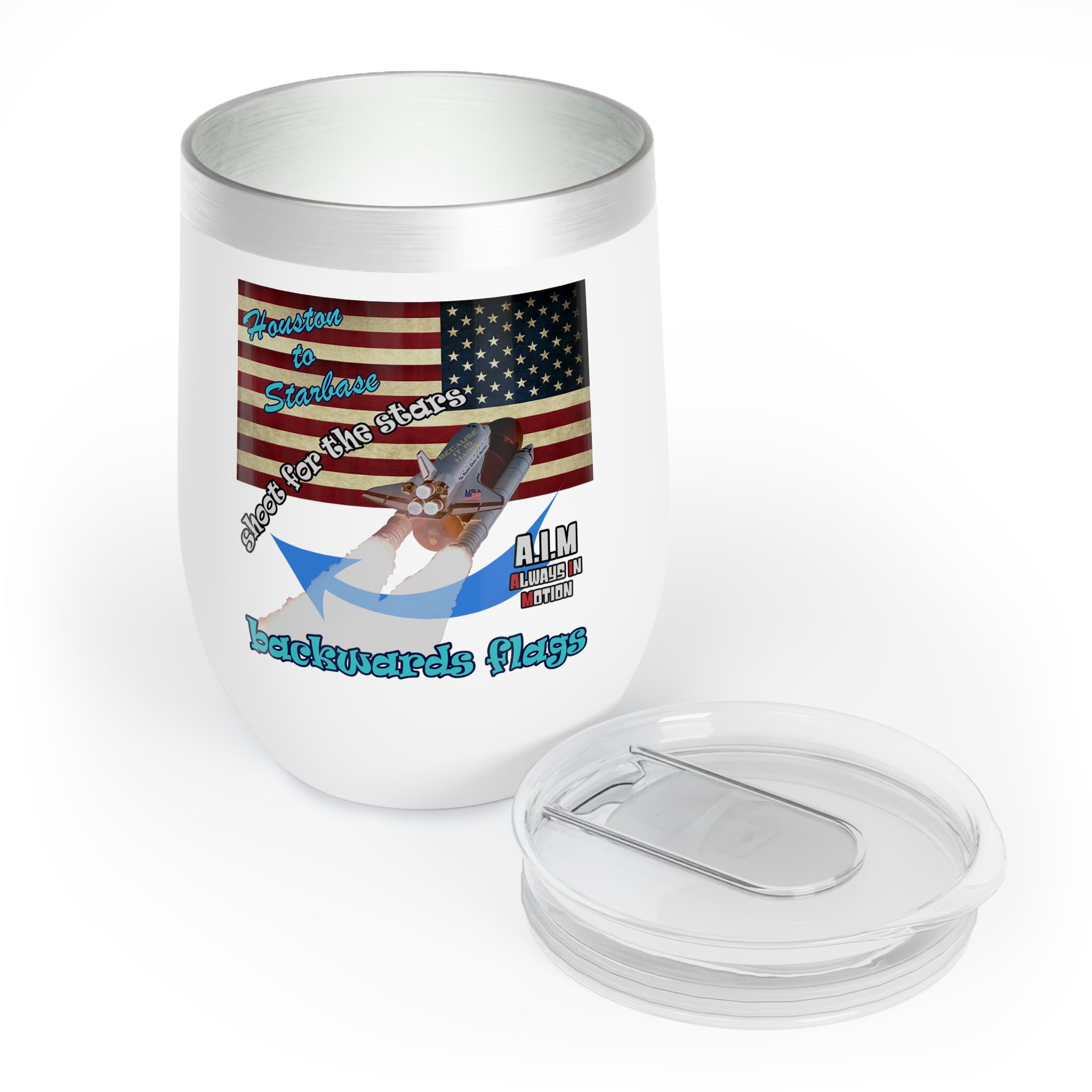 shoot for the stars - Chill Wine Tumbler