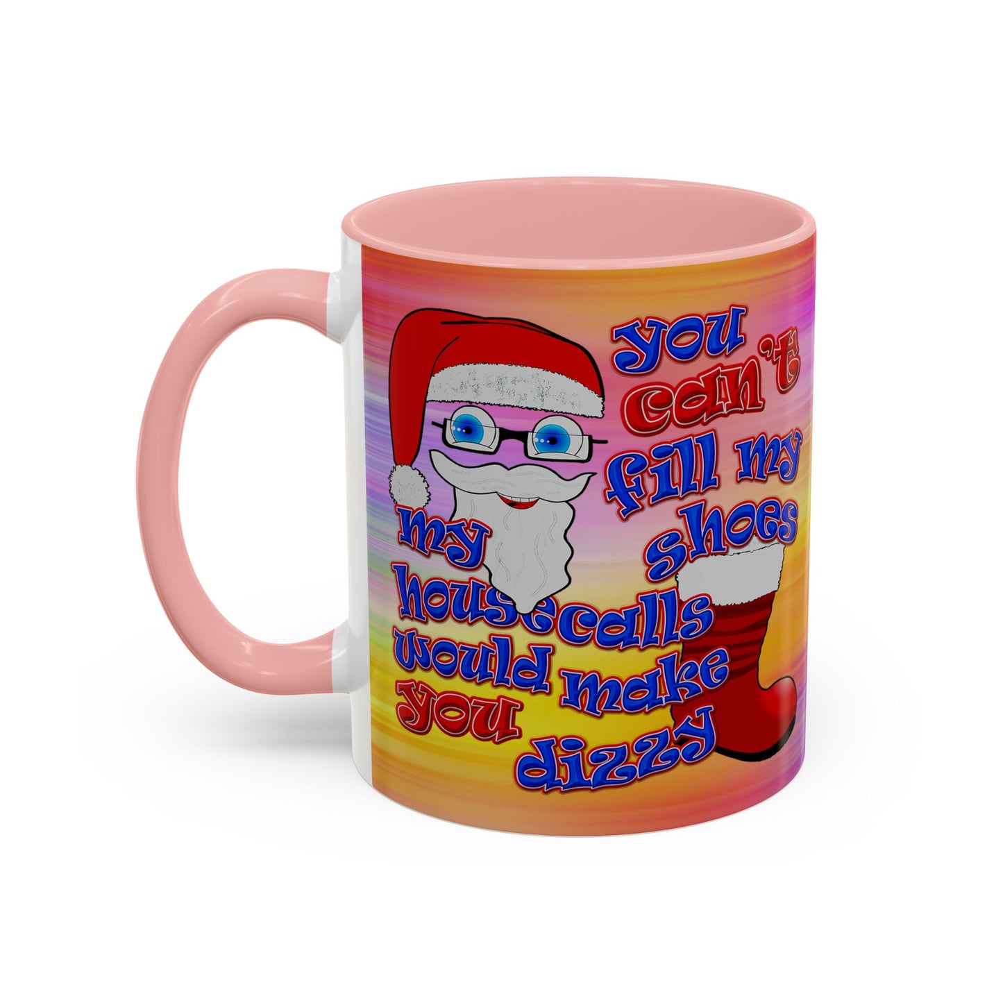 santa's shoes - Accent Mug (color blur)