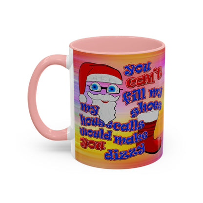 santa's shoes - Accent Mug (color blur)