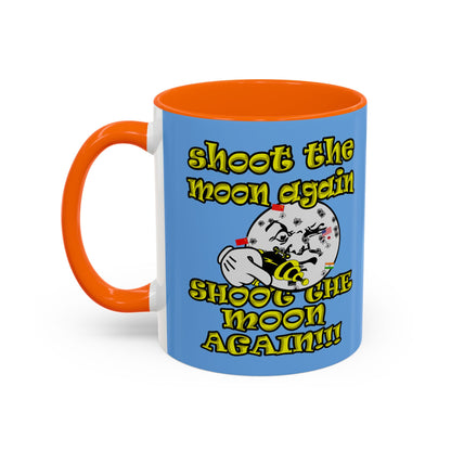shoot the moon again - Accent Mug (light blue)
