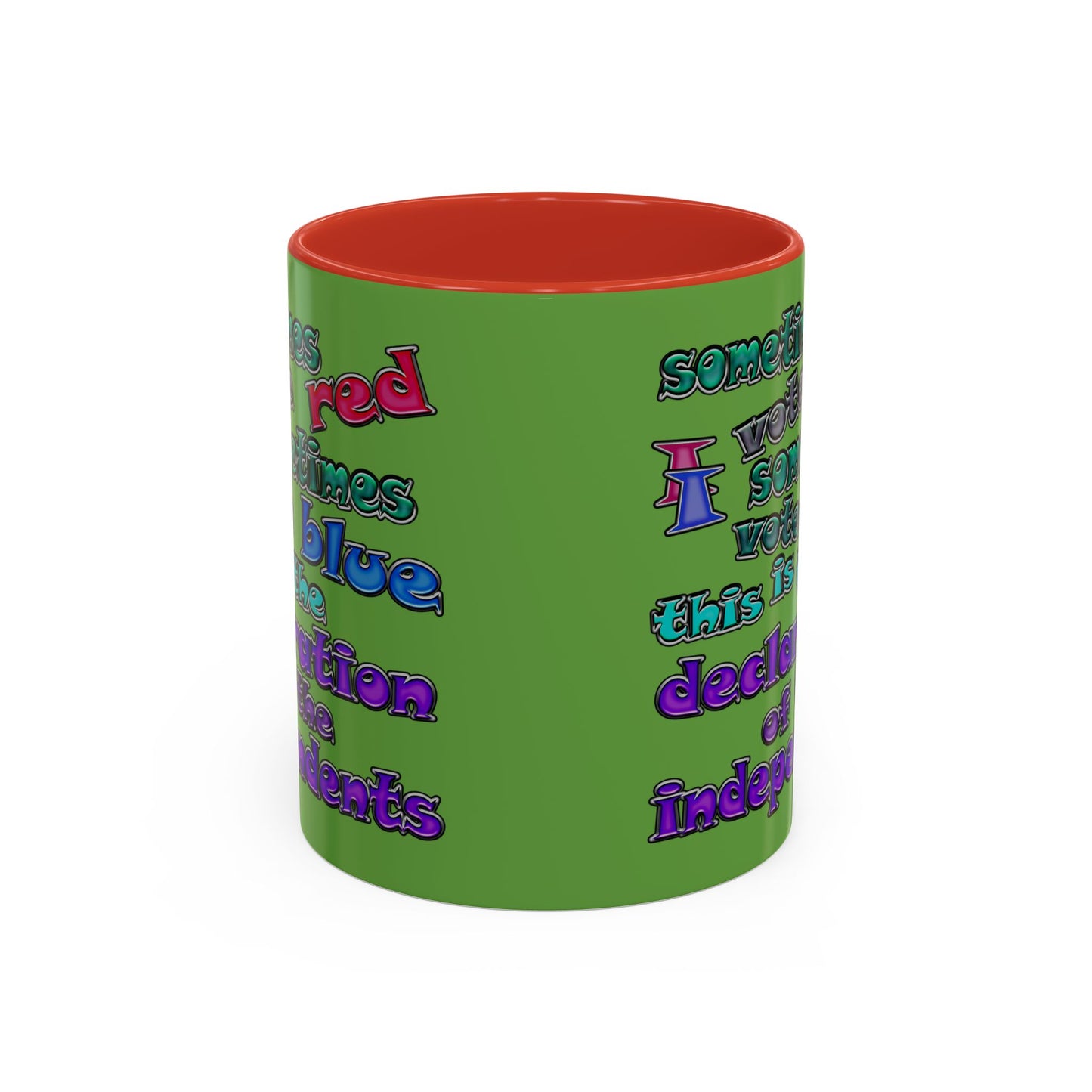 declaration of the independents - Accent Mug (green)