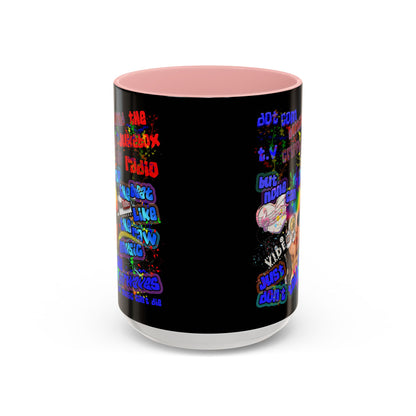 drop the beat - Accent Mug (black)