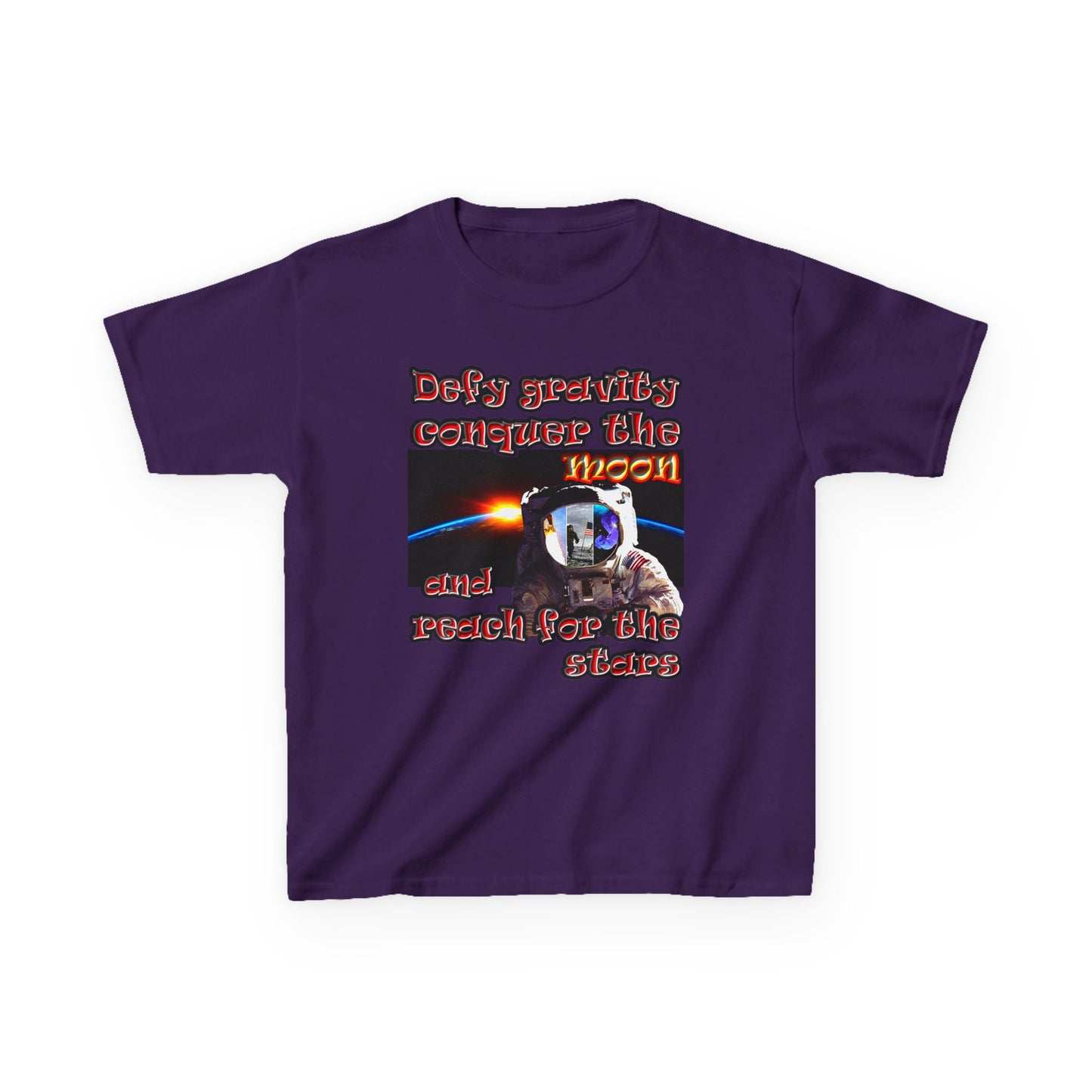 defy conquer reach - Kids Heavy Cotton™ Tee
