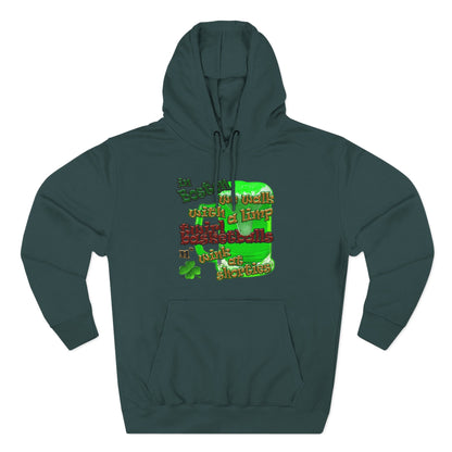 celtics logo - Three-Panel Fleece Hoodie