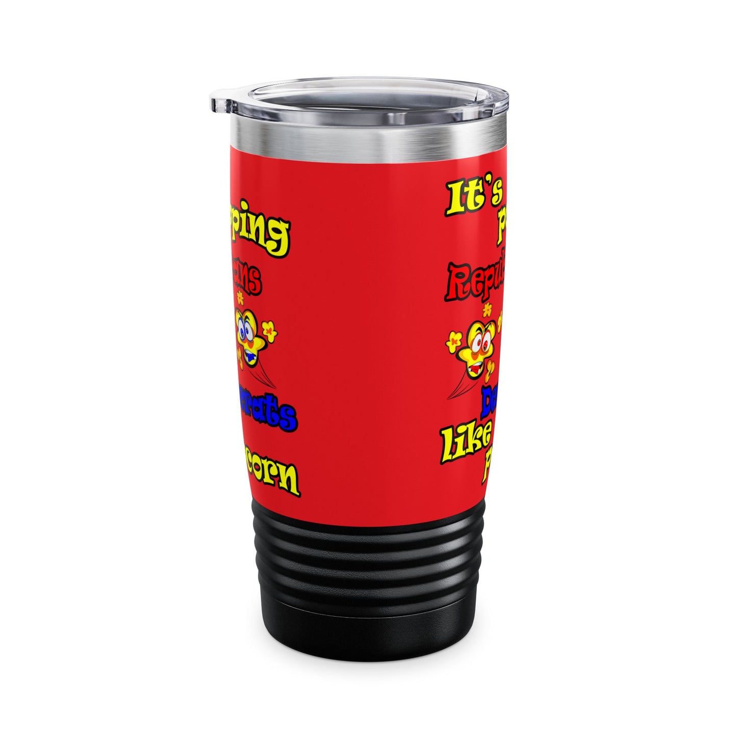 popping like popcorn - Ringneck Tumbler, 20oz (red)