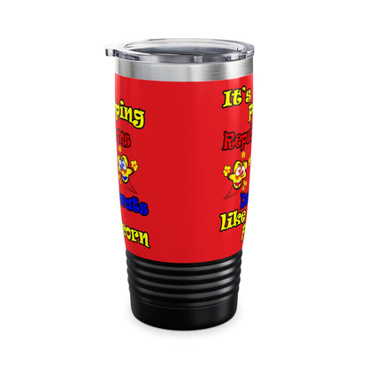 popping like popcorn - Ringneck Tumbler, 20oz (red)
