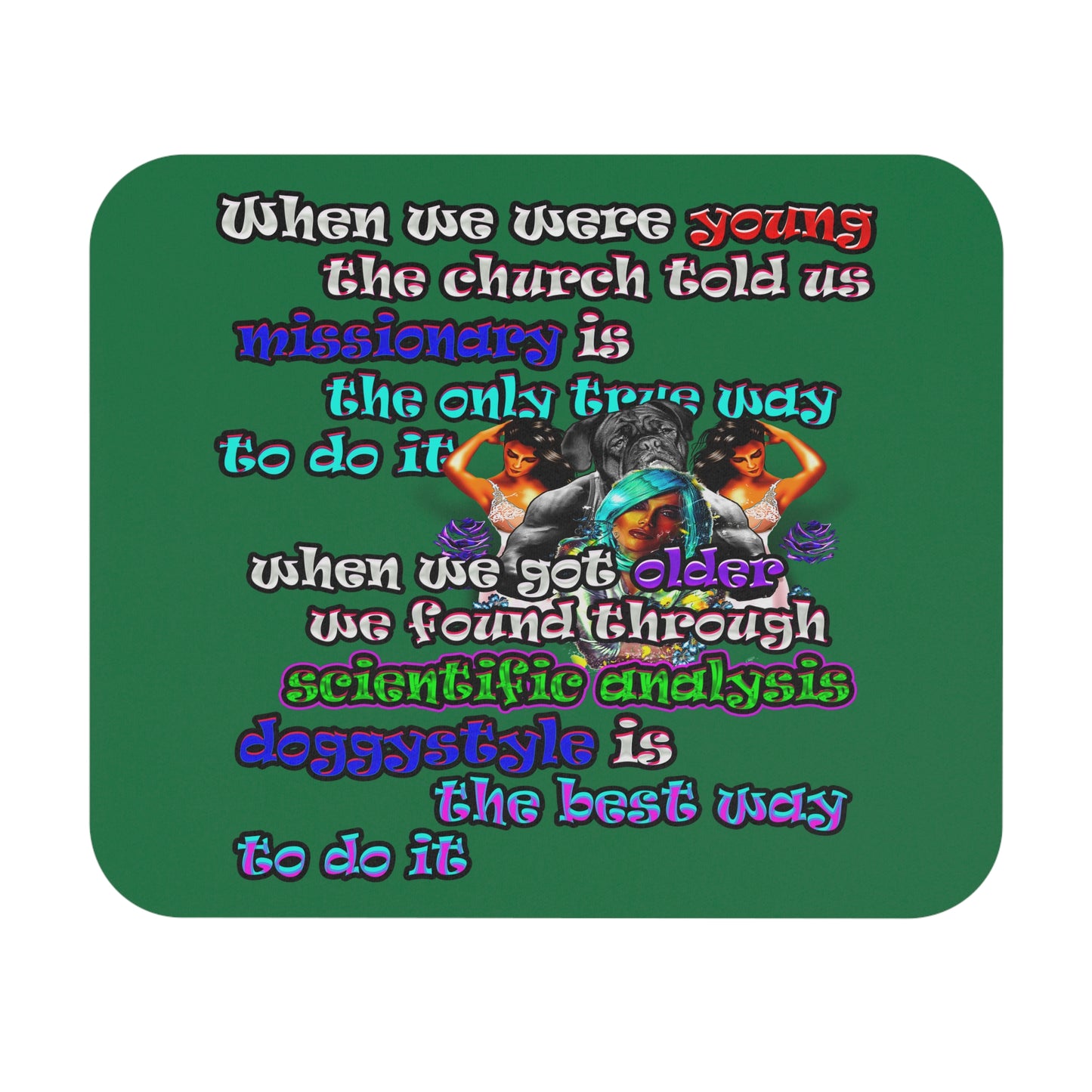 doggystyle - Mouse Pad (Rectangle) (dark green)