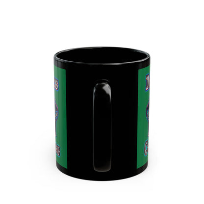 em cee squared - Black Mug (dark green)