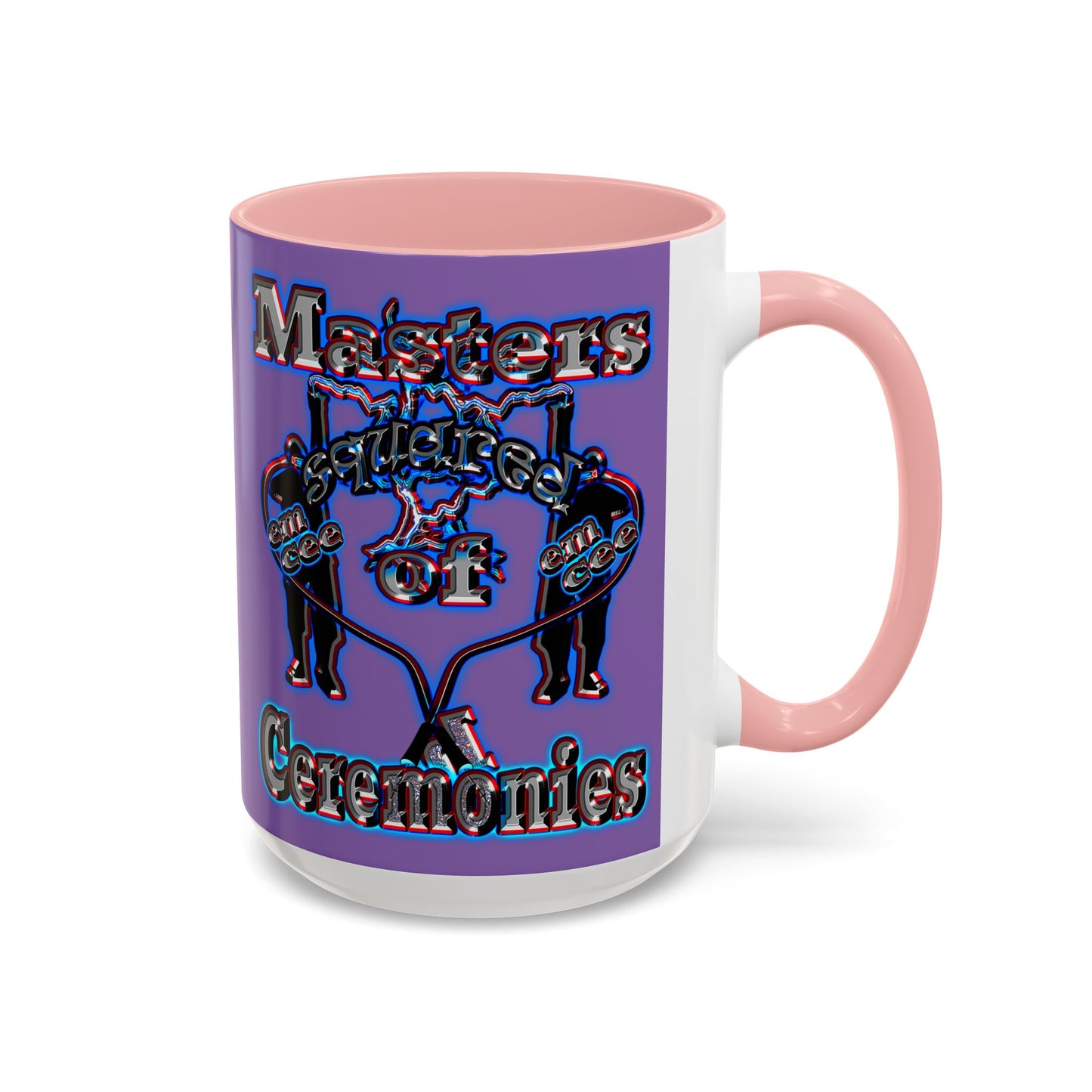 em cee squared - Accent Mug (light purple)