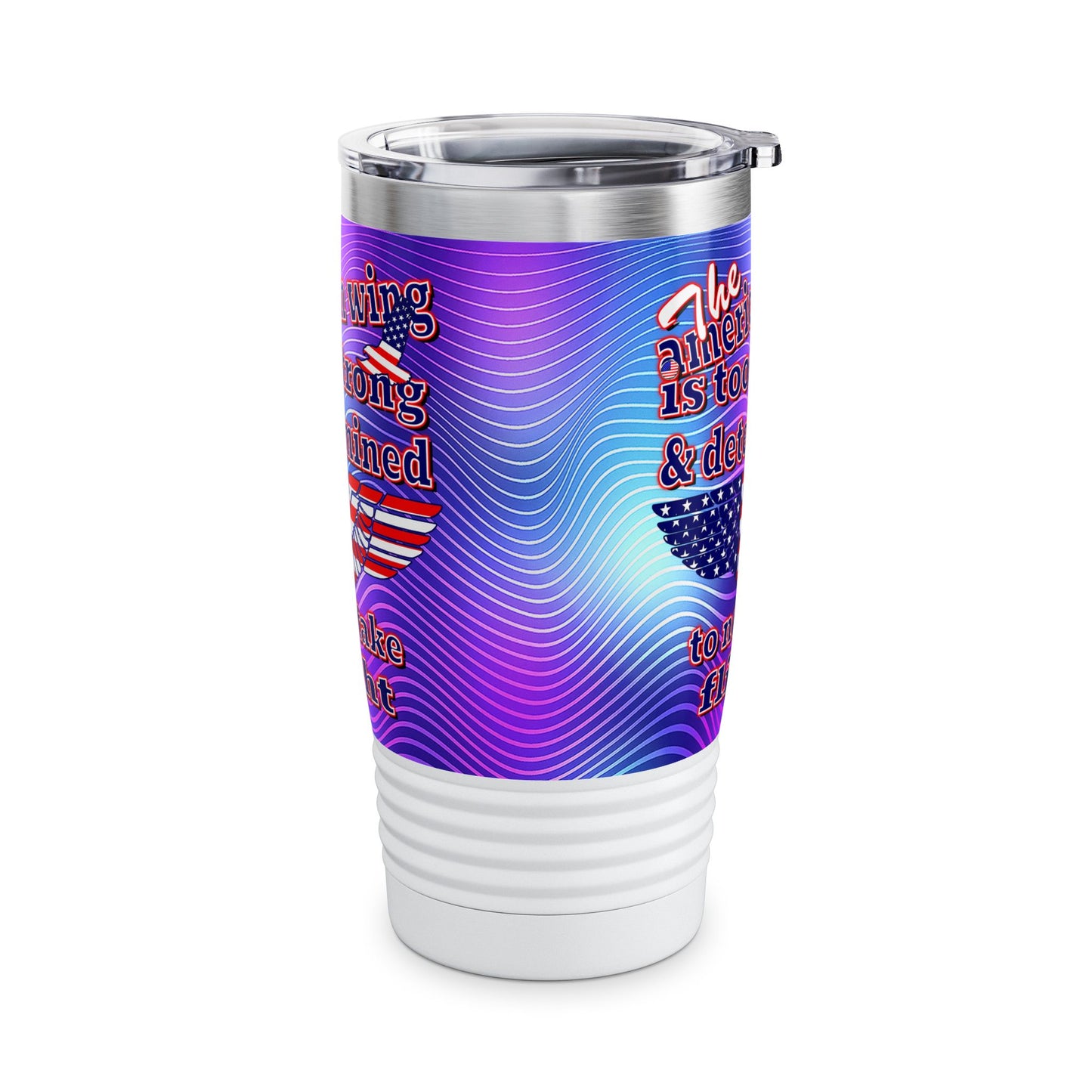 american wing - Ringneck Tumbler, 20oz (purple wave)